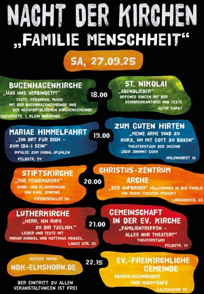 Nacht der Kirchen "Familie Menschheit"